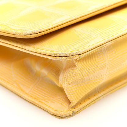 Chanel Nylon Travel Wallet On Chain WOC Yellow 9 of 10