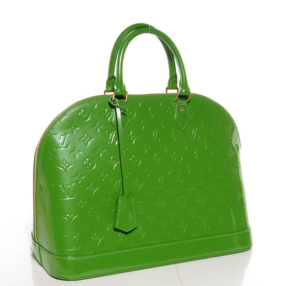 Louis Vuitton Vernis Alma GM Vert Tonic 3 of 7