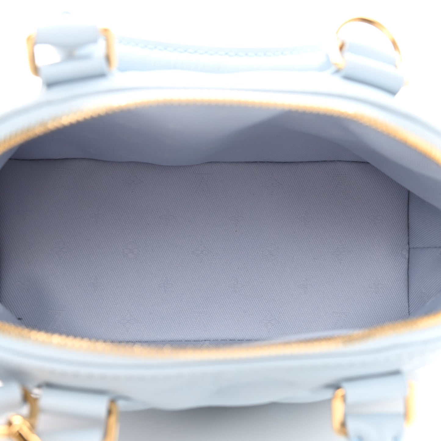 Calfskin Bubblegram Alma BB Ice Blue