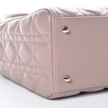 Christian Dior Lambskin Cannage Medium Lady Dior Taupe 13 of 14