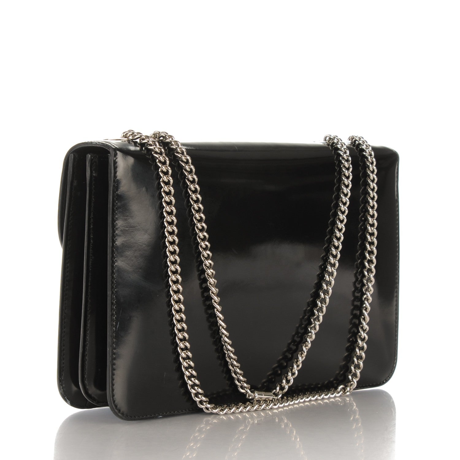 Gucci Shade Lux Calfskin Interlocking G Shoulder Bag Black 3 of 6