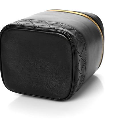 Chanel Lambskin Vanity Cosmetic Case Black 5 of 11
