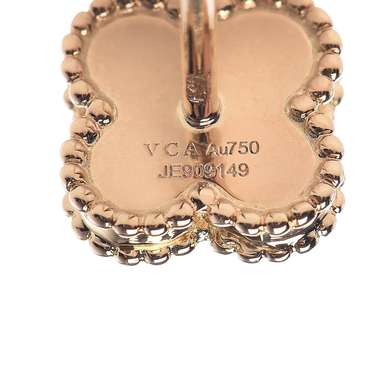 18K Yellow Gold Mother of Pearl Sweet Alhambra Earrings