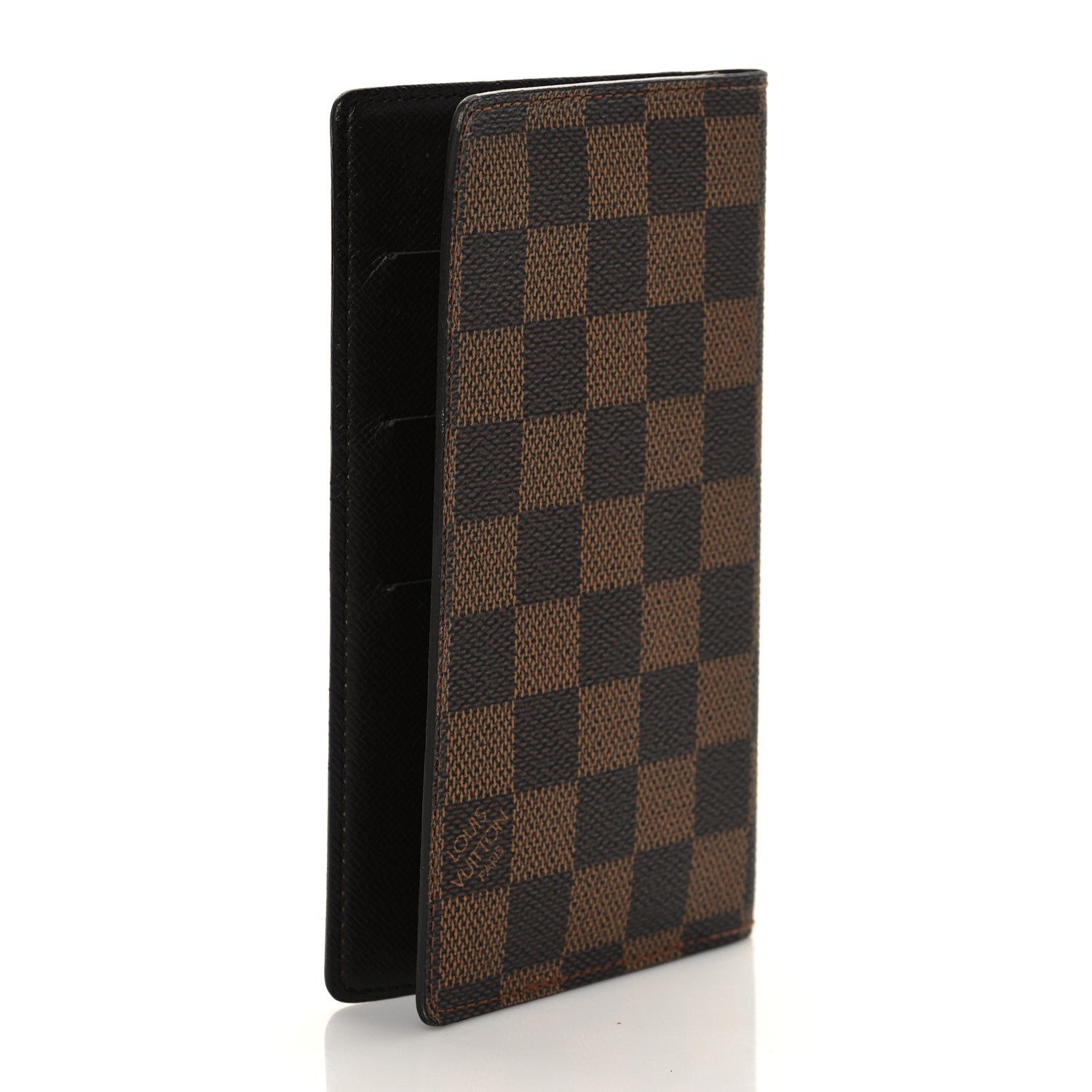 Louis Vuitton Damier Ebene Checkbook Cover Wallet 3 of 8