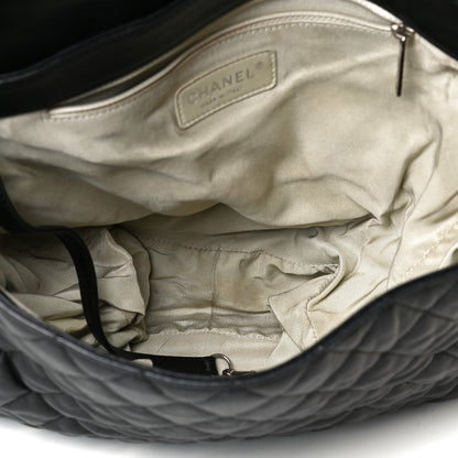 Chanel Washed Lambskin Quilted Maxi Chain Around Flap Black 4 of 9