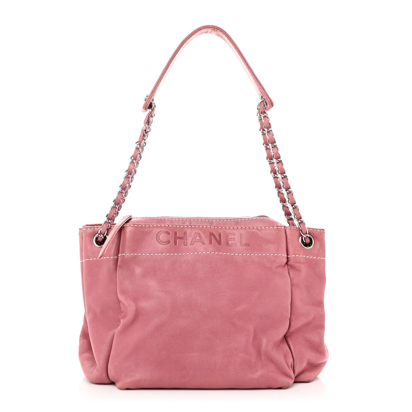 Lambskin Lax Accordion Hobo Pink