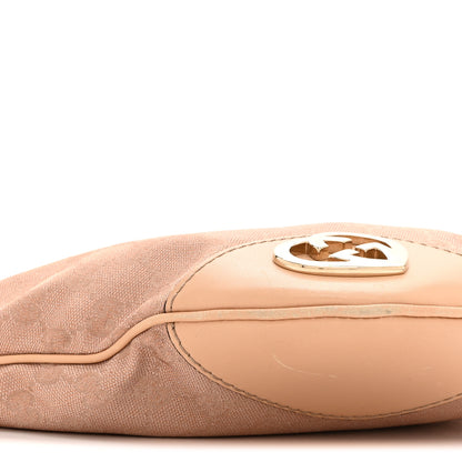 Gucci Metallic Monogram Small Lovely Heart Messenger Pink 9 of 10