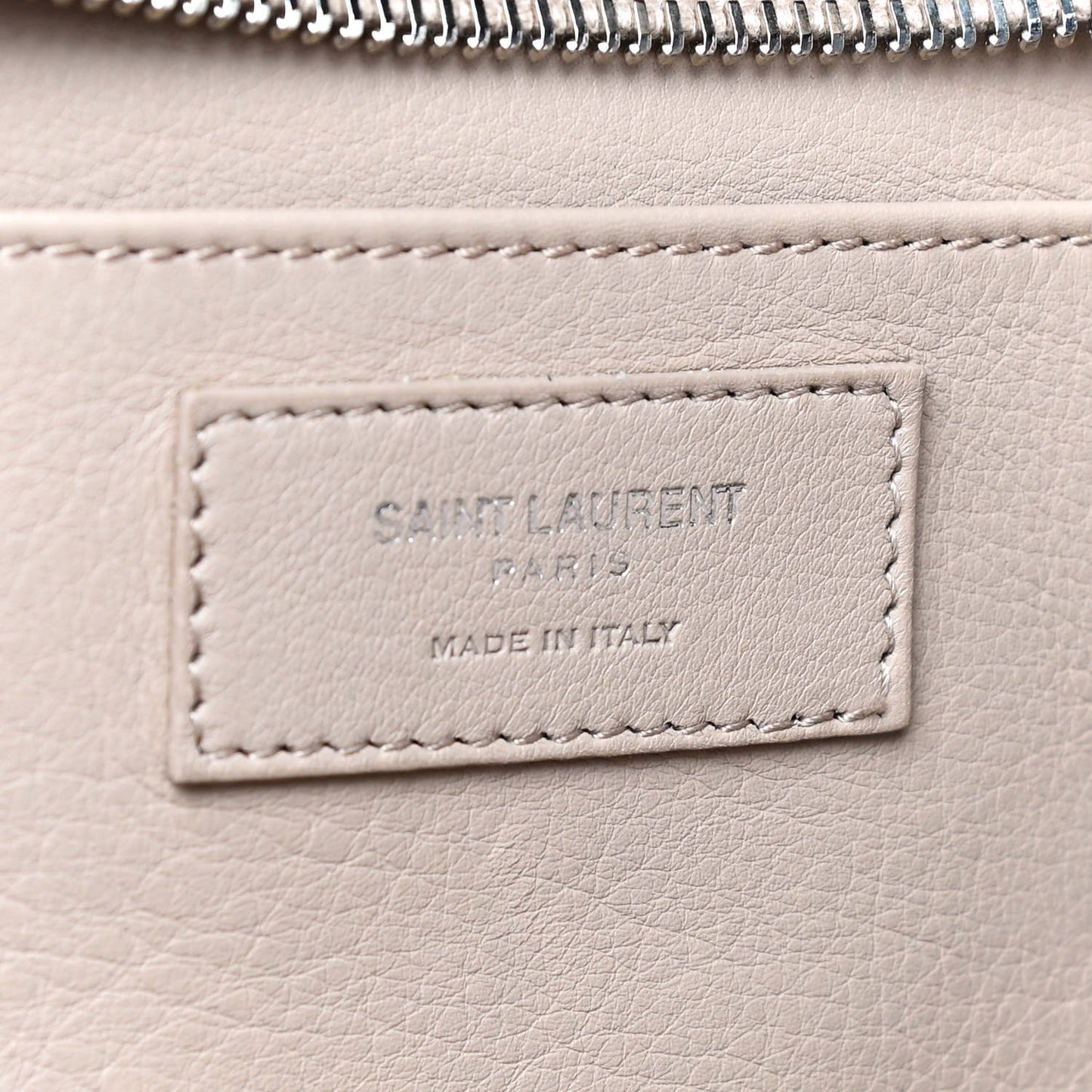 Calfskin Crocodile Embossed Baby Monogram Downtown Cabas Dark Beige