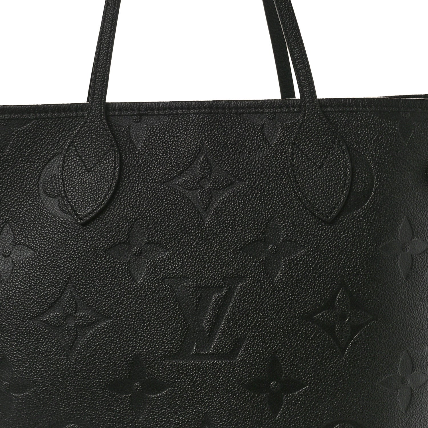 Louis Vuitton Empreinte Monogram Giant Neverfull MM Black 7 of 10