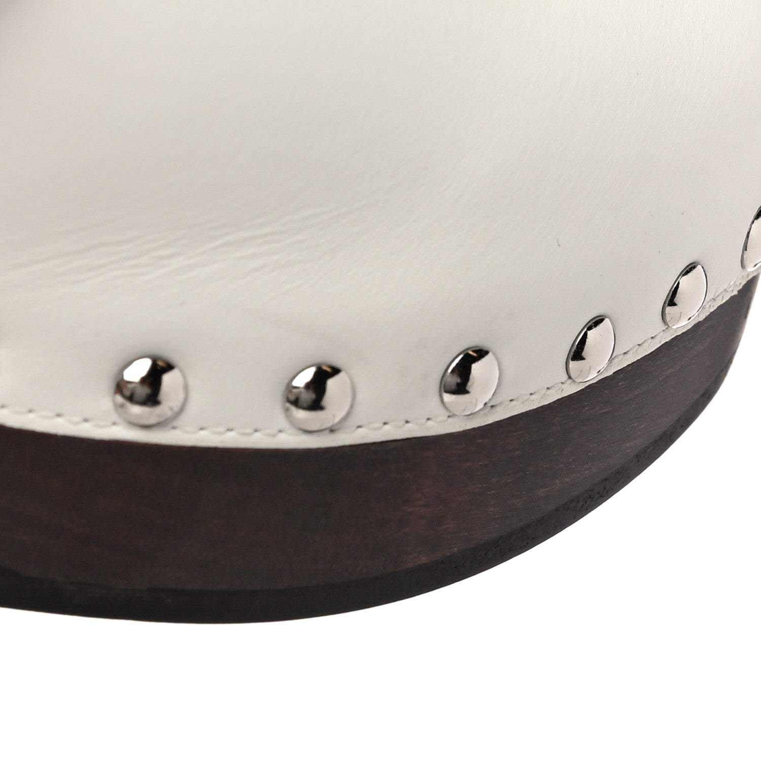 Hermes Calfskin Carlotta Mules 36 White 10 of 11