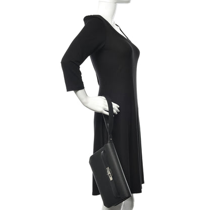 Hermes Epsom Kelly Depeches 25 Pouch Black 2 of 10
