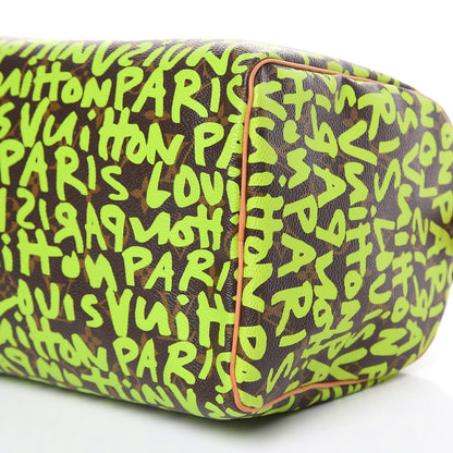 Louis Vuitton Monogram Graffiti Speedy 30 Green 9 of 14