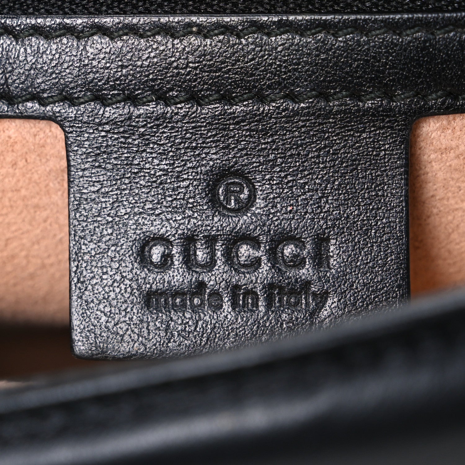 Gucci Calfskin Matelasse Small GG Marmont Shoulder Bag Black 6 of 11