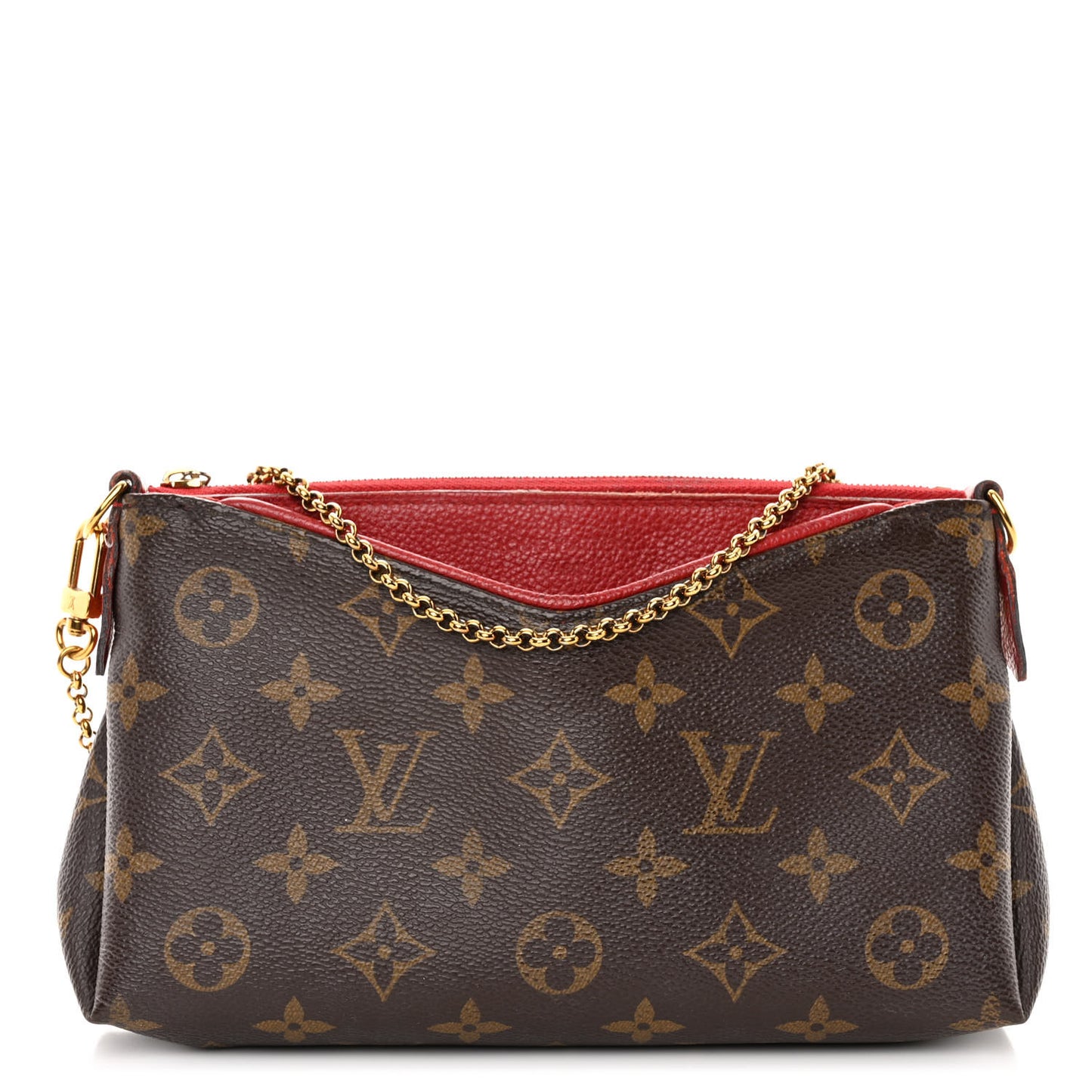 Monogram Pallas Clutch Cherry