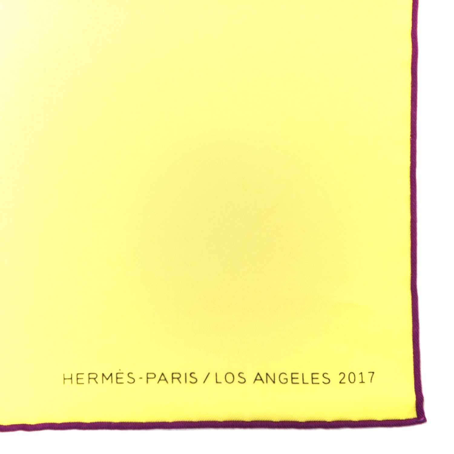 Hermes Cotton Scarf Colvert Lime 2 of 3