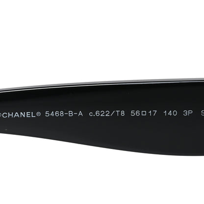 Chanel Acetate Polarized CC Sunglasses 5468-B-A Black 5 of 7