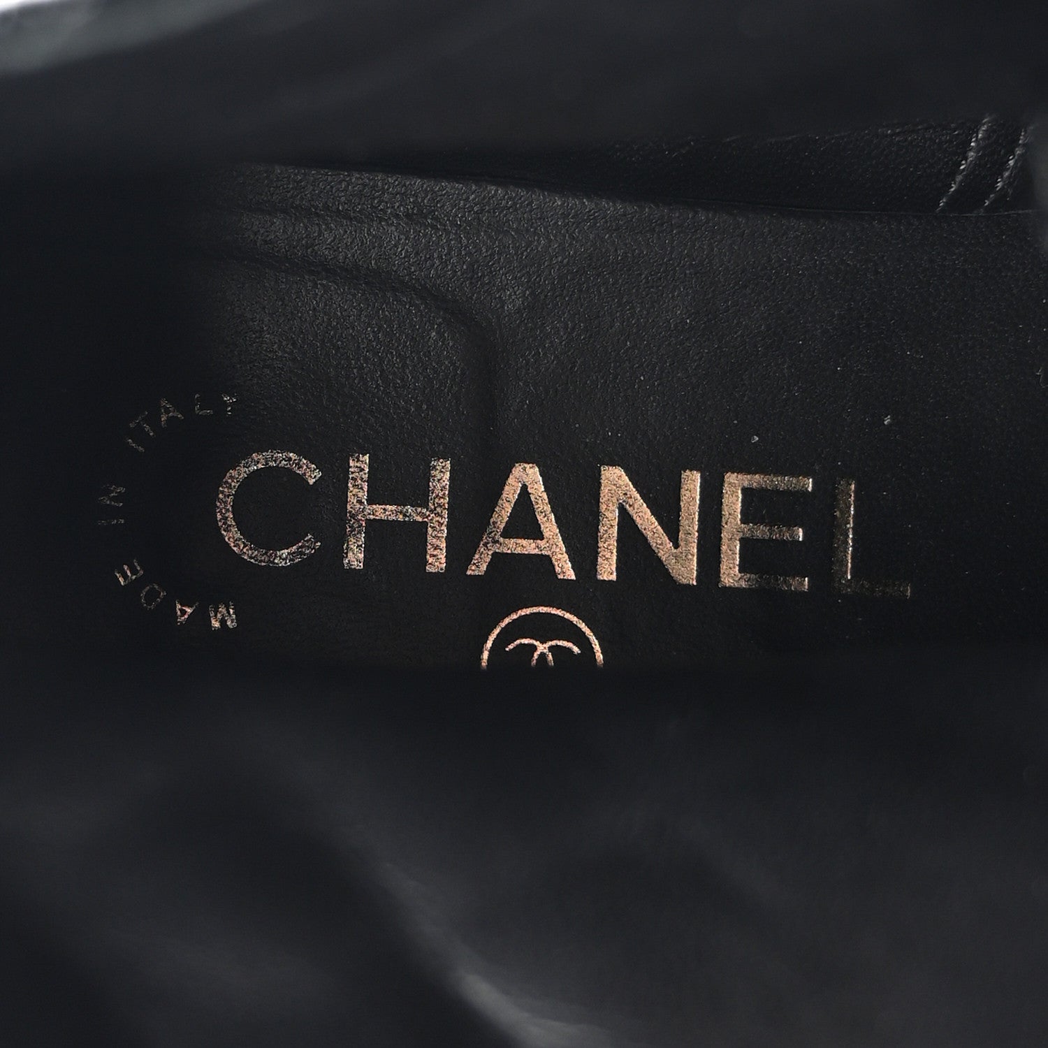 Chanel Shiny Goatskin Calfskin Quilted Lace Up Combat Boots 37 Black 7 of 8