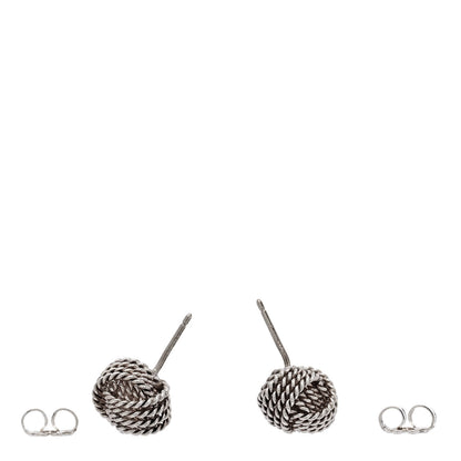 Tiffany Sterling Silver Twist Knot Earrings 2 of 3