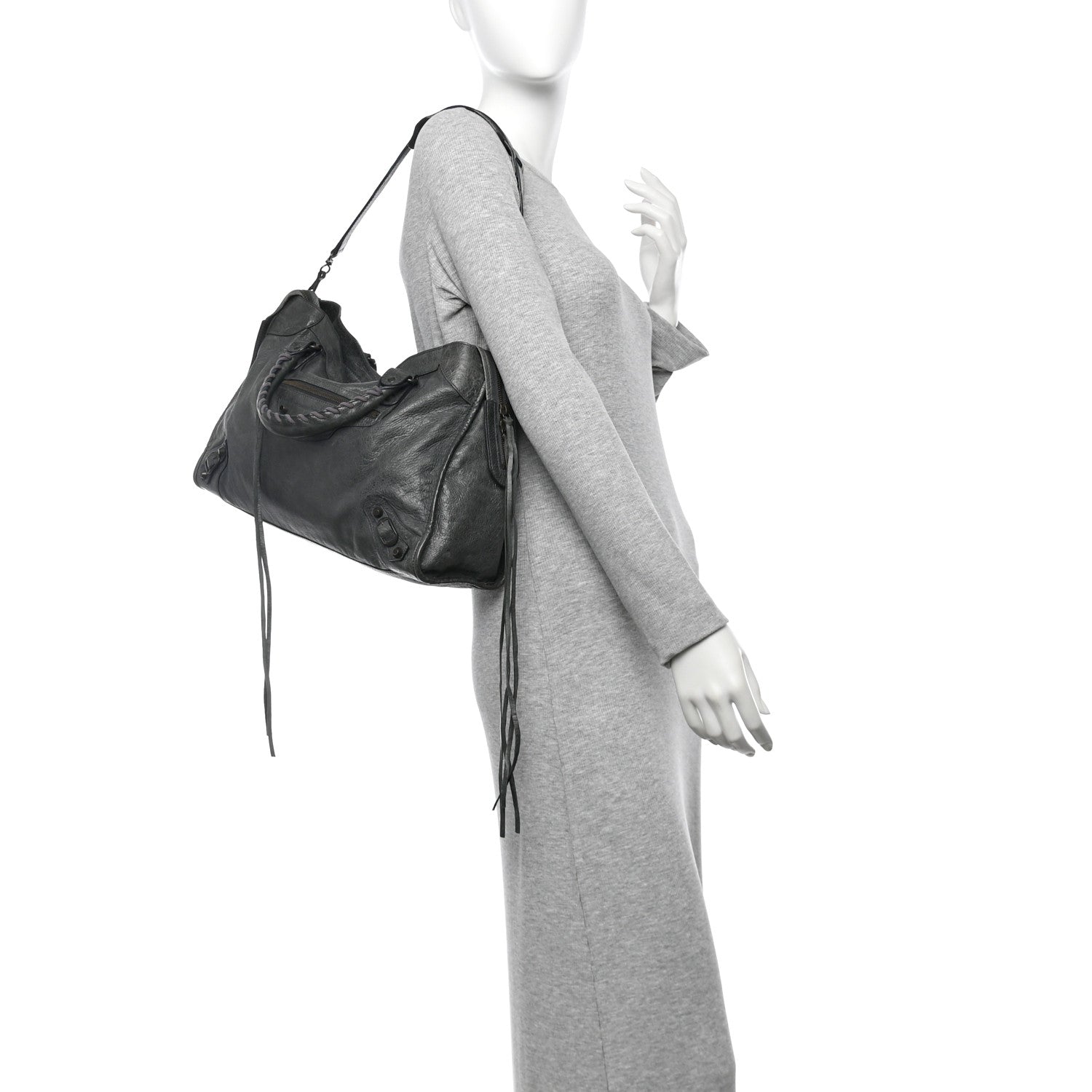 Balenciaga Agneau Classic Hardware City Anthracite 2 of 12