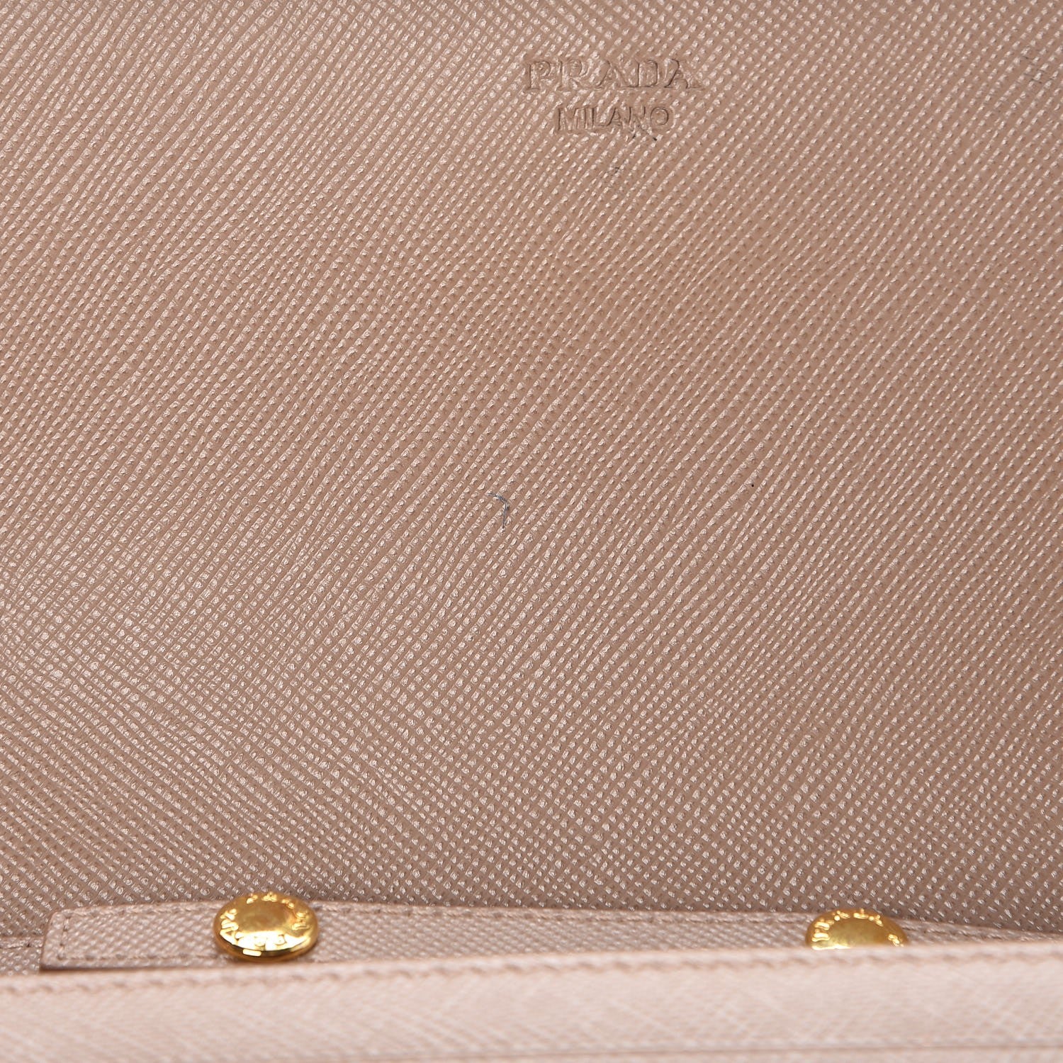 Prada Saffiano Metal Oro Chain Wallet Cammeo 7 of 11