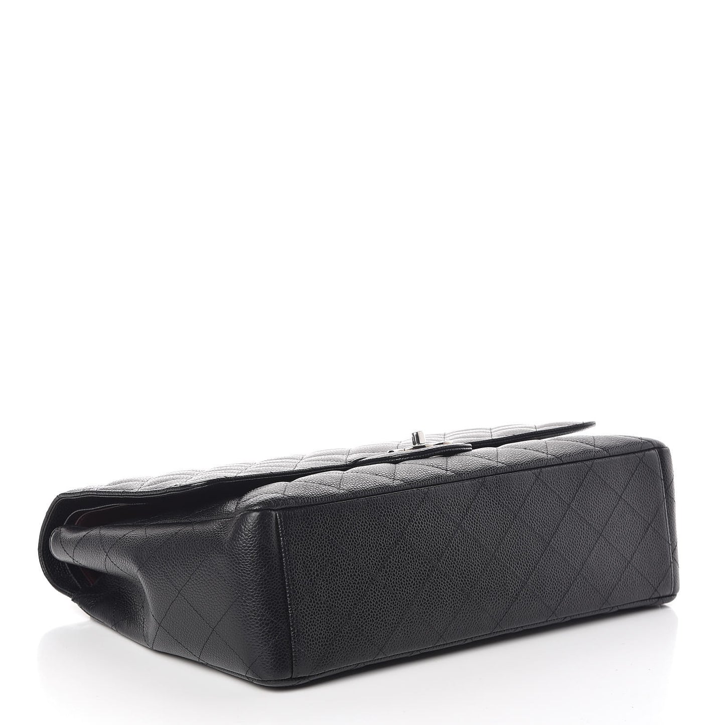 Caviar Quilted Maxi Double Flap Black
