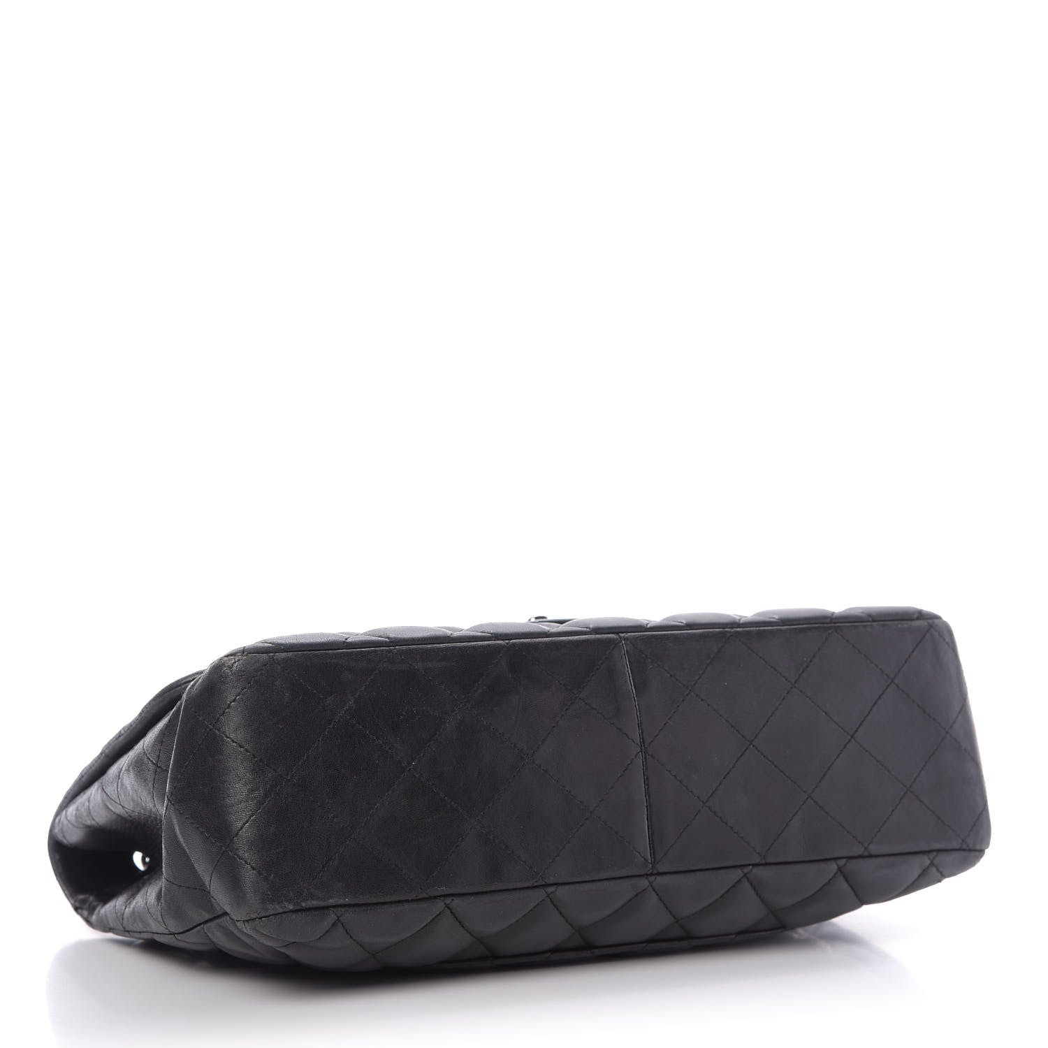 Chanel Lambskin Quilted Jumbo Single Flap Black 4 of 9