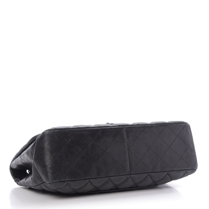Chanel Lambskin Quilted Jumbo Single Flap Black 4 of 9