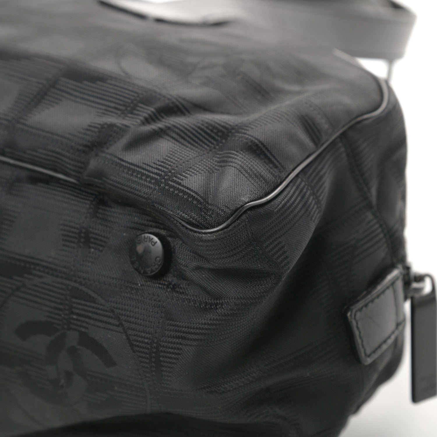 Chanel Nylon Travel Bowler Black 11 of 17