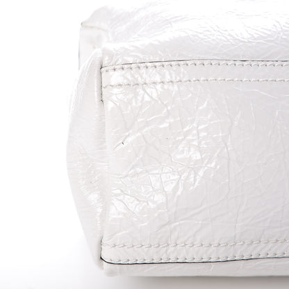 Givenchy Crinkled Patent Deerskin Mini Pandora White 13 of 13