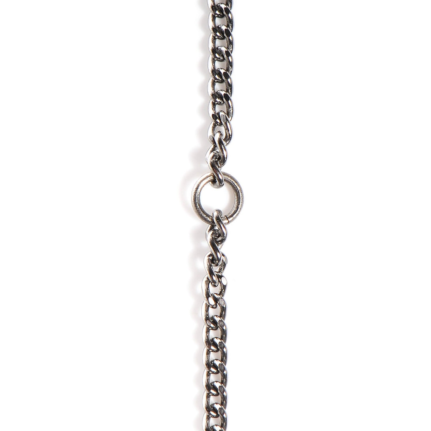 Ruthenium Pearl CC Long Pendant Necklace