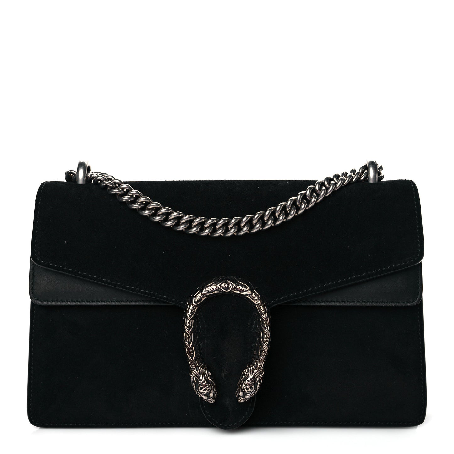 Suede Small Dionysus Shoulder Bag Black