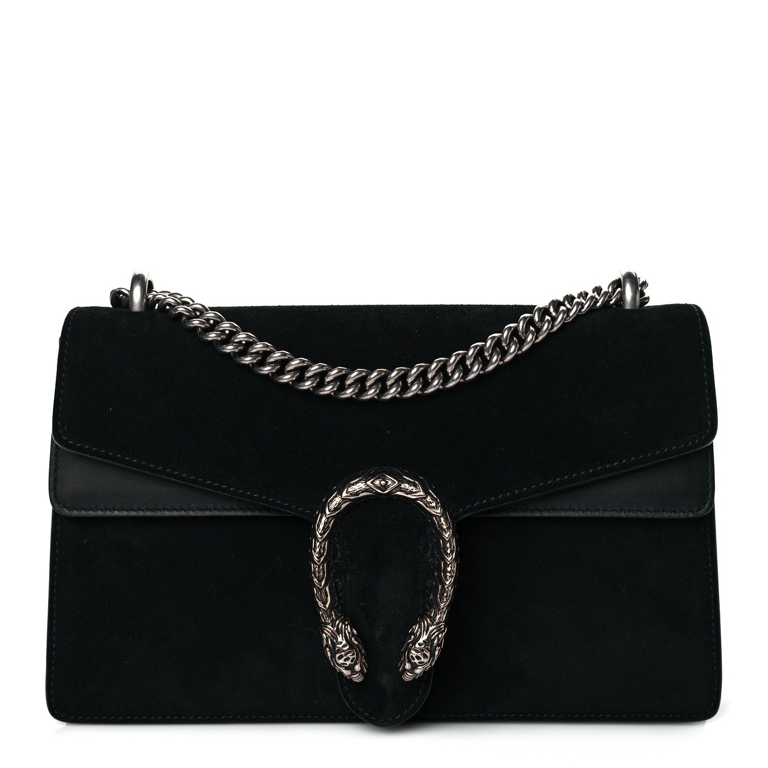 Gucci Suede Small Dionysus Shoulder Bag Black 1 of 10