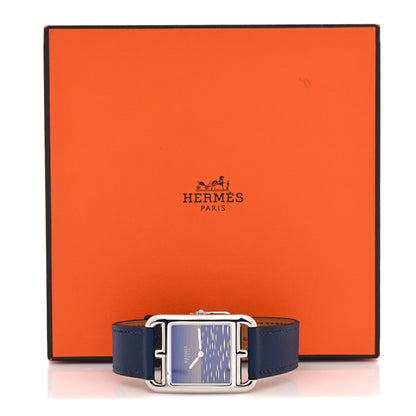 Hermes Stainless Steel Swift 29mm Cape Cod Crepuscule Quartz Watch Bleu Navy 5 of 5
