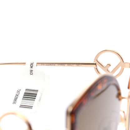 Fendi Metal Acetate F is Fendi FF Cat Eye Sunglasses FF 0290/S Gold 6 of 6