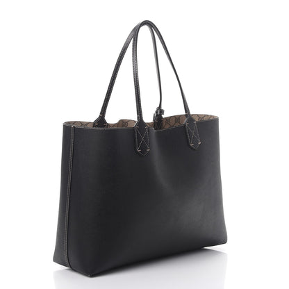 Gucci Calfskin GG Supreme Monogram Medium Reversible Tote Black 6 of 11
