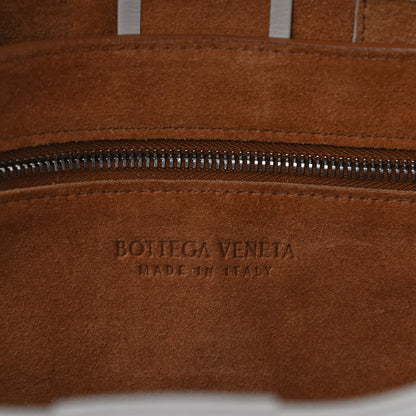 Bottega Veneta Lambskin Maxi Intrecciato Shoulder Bag Bag White 6 of 8