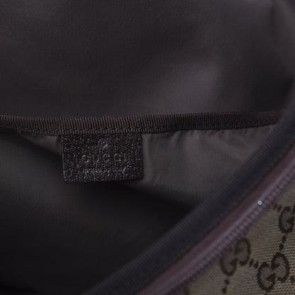 Gucci Monogram Natural Pigskin Large Diaper Bag Beige Ebony Cocoa Dark Chocolate 7 of 17