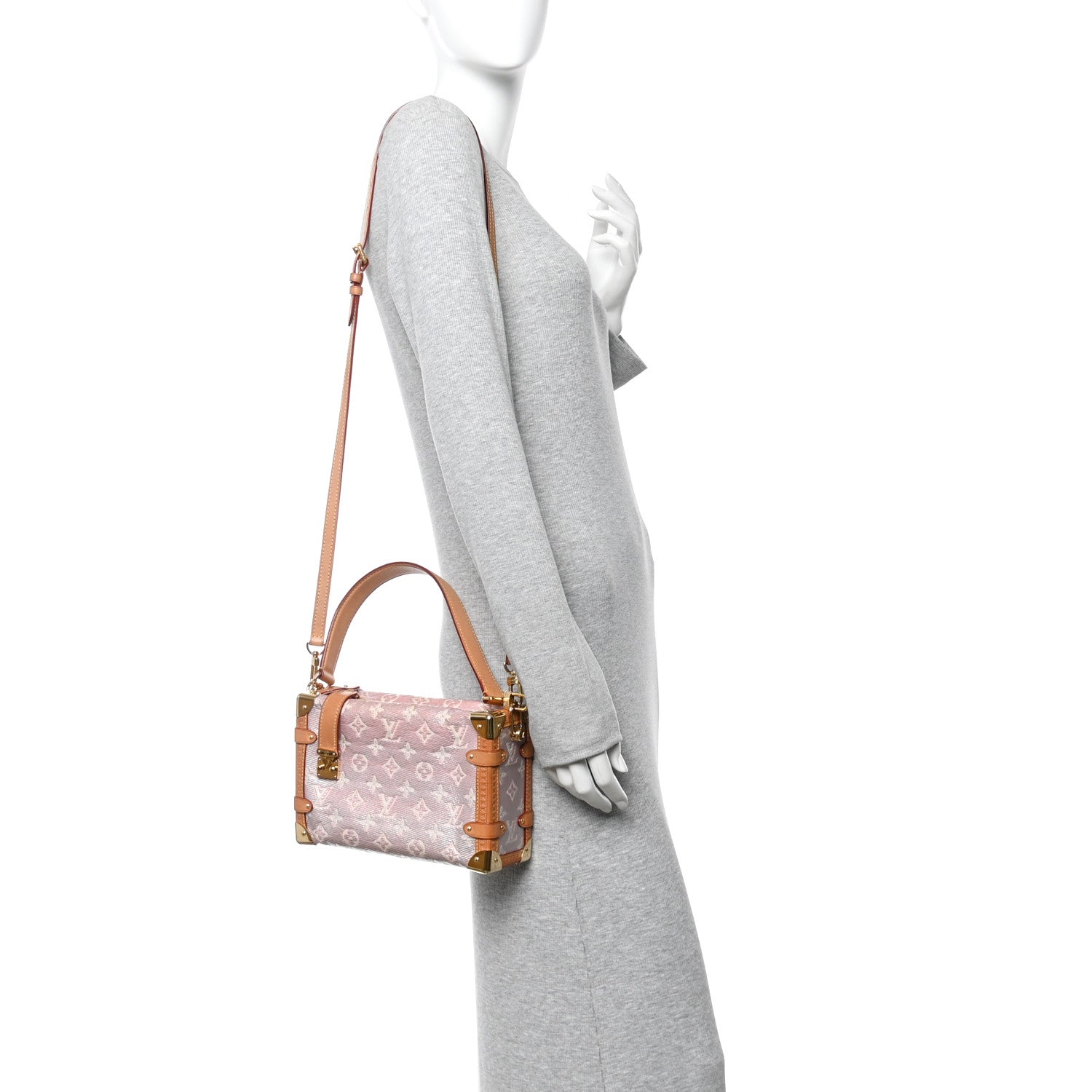 Louis Vuitton Monoglam Side Trunk Rose 2 of 12