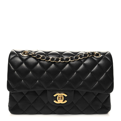 Chanel Lambskin Quilted Small Double Flap Black 1 of 11