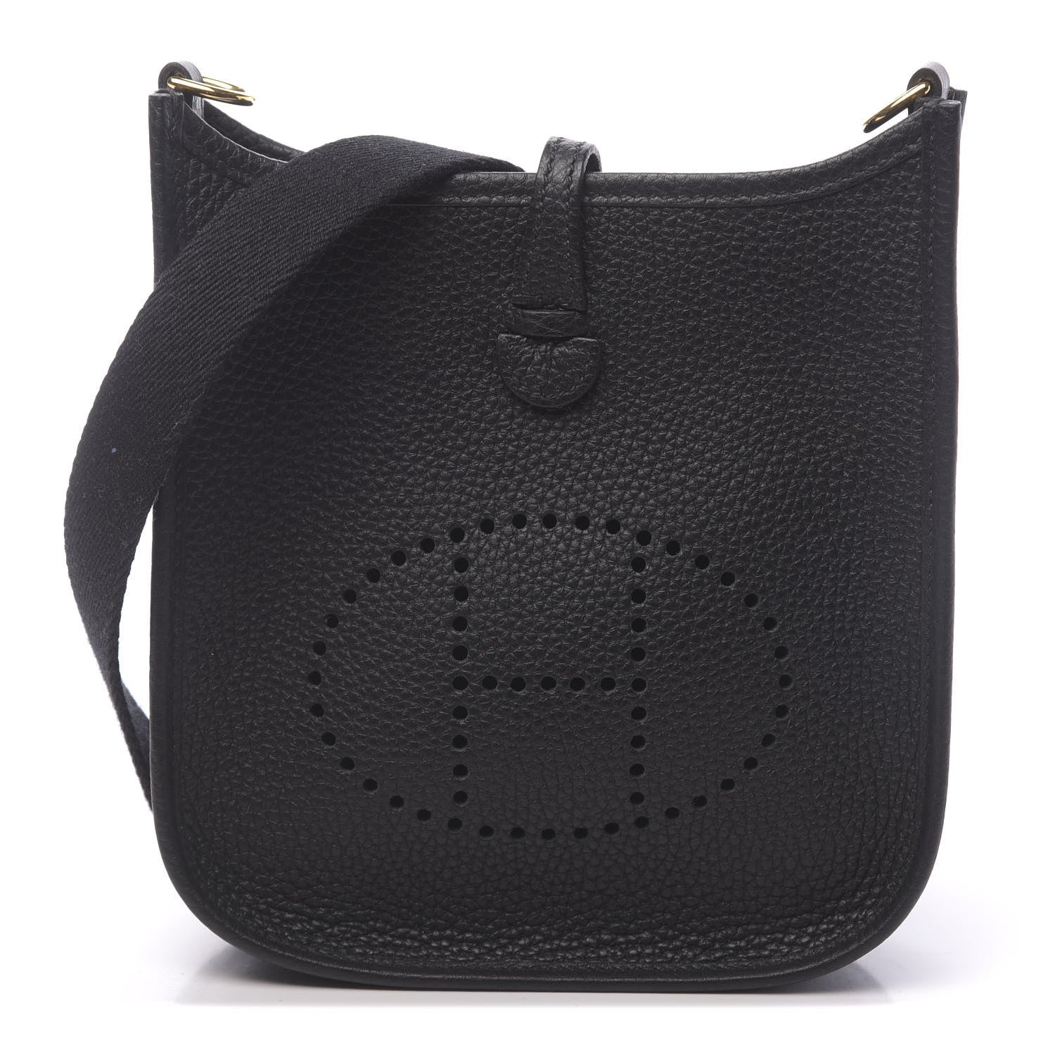 Hermes Taurillon Clemence Evelyne TPM Black 1 of 11