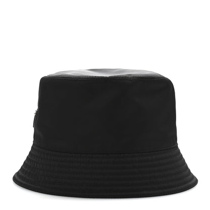 Prada Re-Nylon Metal Triangle Logo Womens Bucket Hat L Black 3 of 9