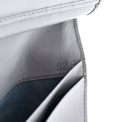Prada Vitello Daino Triangle Continental Zip Wallet Fiordaliso 8 of 9