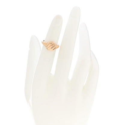 David Yurman 18K Rose Gold Sculpted Cable Pinky Ring 45 3.5 2 of 6