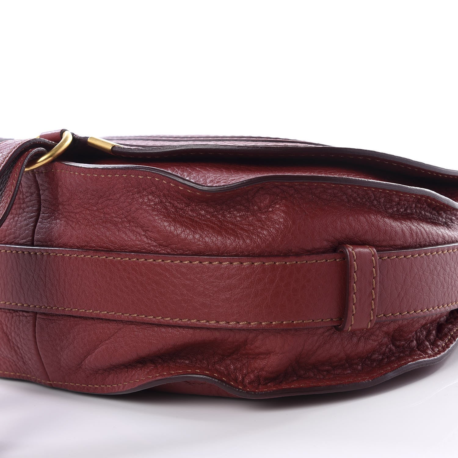 Chloe Calfskin Medium Marcie Round Crossbody Bag Red 9 of 9