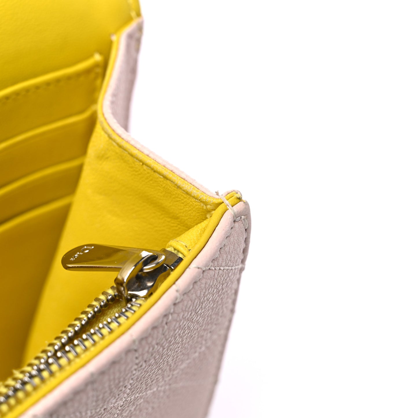 Grained Calfskin Cannage Miss Dior Promenade Pink Yellow