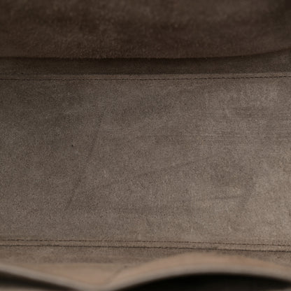 Celine Drummed Calfskin Micro Luggage Souris 5 of 13