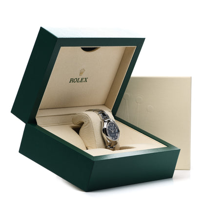 Rolex Stainless Steel 31mm Oyster Perpetual Datejust Watch Bright Blue Roman 278240 5 of 5
