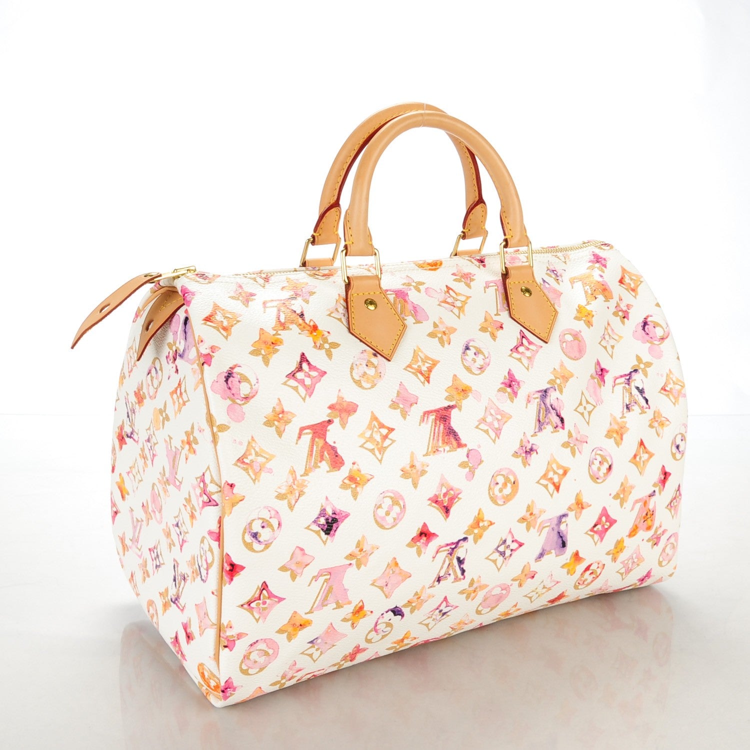 Louis Vuitton Watercolor Aquarelle Speedy 35 White 3 of 7