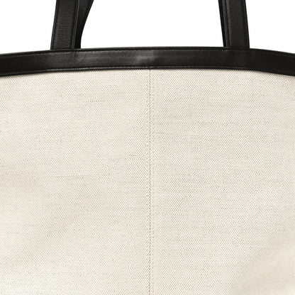 Bottega Veneta Canvas Mix Nappa Intrecciato Medium Flip Flap Tote Natural Fondant 7 of 9