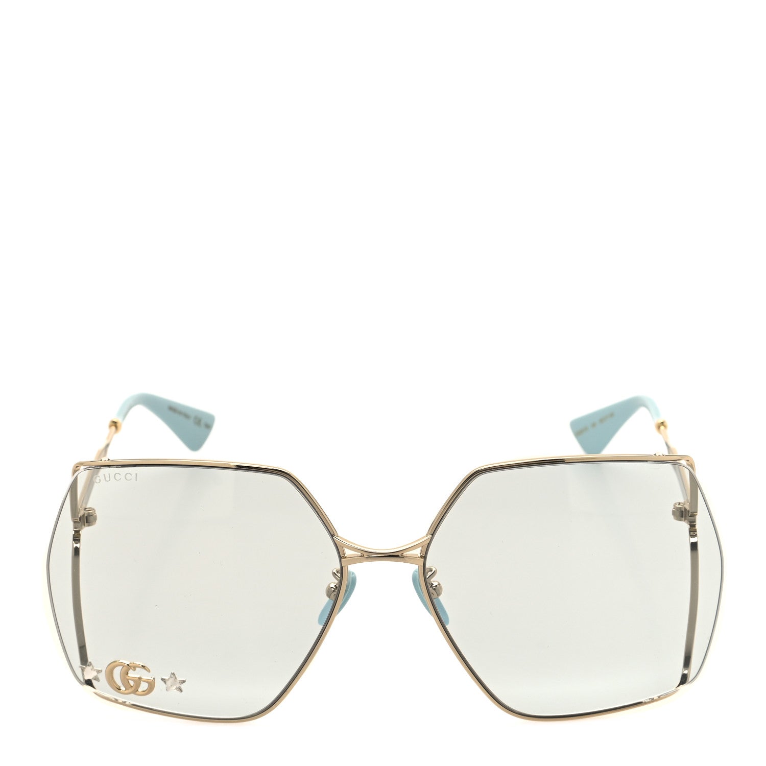 Gucci Metal Sunglasses GG0817S Gold 2 of 8